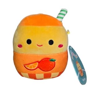 Kellytoy Squishmallow 5" Marcos The Orange Juice Plush - New With Tag